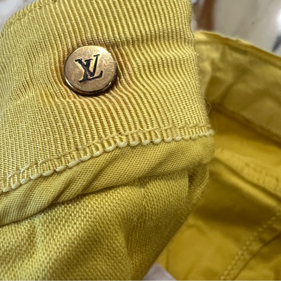 Louis Vuitton cropped ankle jeans gold side zippers Sz 0 - Picture 12 of 16